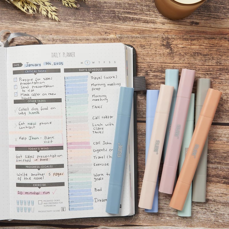 Believe - Aesthetic Bible Highlighters No Bleed Through Assorted Colors, Cute Highlighter Dual Tip For Journaling Supplies And School Accessories, Bible Highlighters And Pens No Bleed (COASTAL DREAM) - Image 5